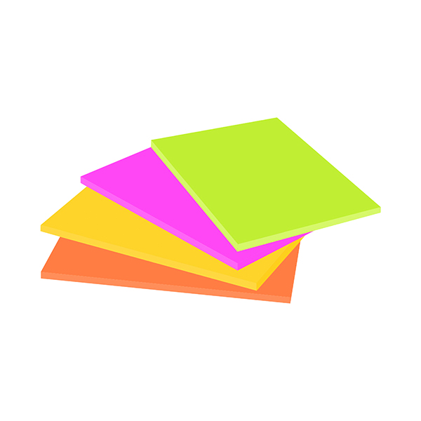 Post-it Super Sticky Meeting 149x98mm Neon Ast (Pack of 4) 6445-4SS