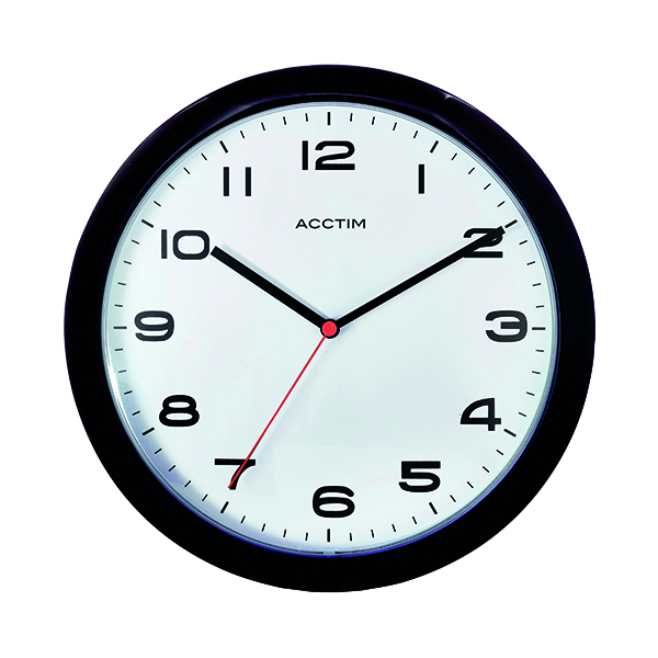 Acctim Aylesbury Wall Clock Black 92/302