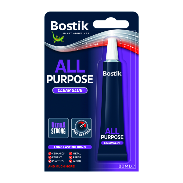 Bostik All Purpose Adhesive 20ml Clear (6 Pack) 30813296