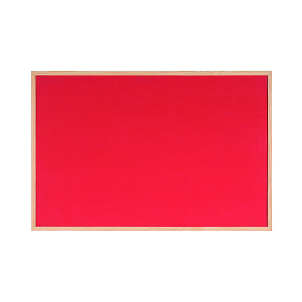 Bi-Office Double-Sided Board Cork And Felt 600x900mm Red FB0710010