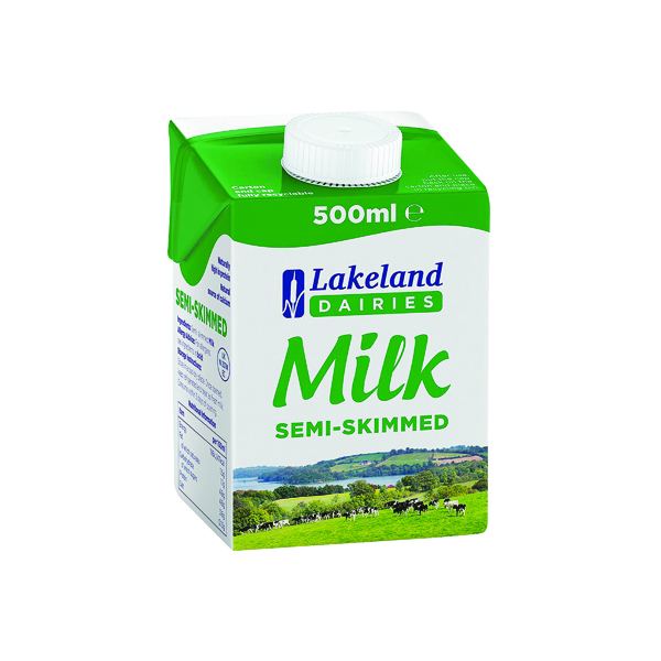 Lakeland Semi-Skimmed Milk 500ml (12 Pack) A08087