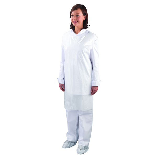 Shield Disposable Aprons on a Roll White (1000 Pack) A2W/R
