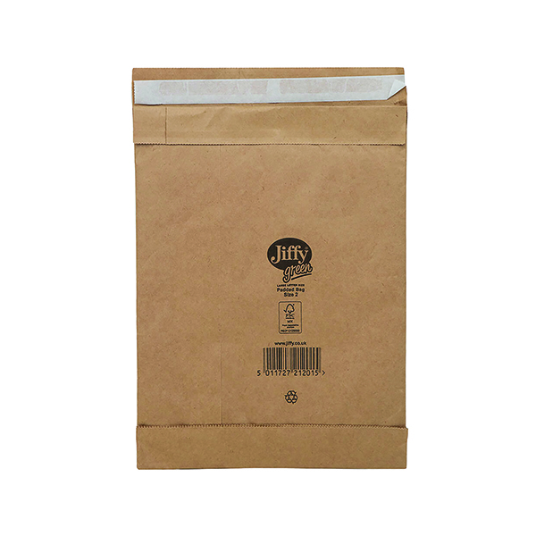 Jiffy Padded Bag Size 2 195x280mm Gold PB-2 (Pack of 100) JPB-2