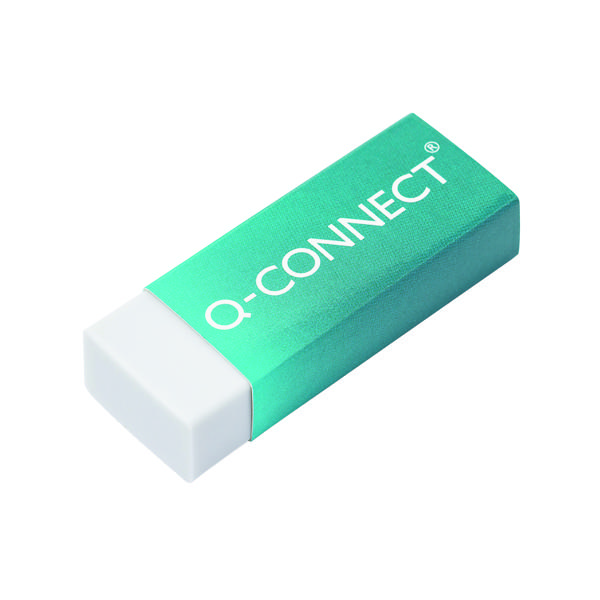 Q-Connect Plastic Eraser White (20 Pack) KF00236
