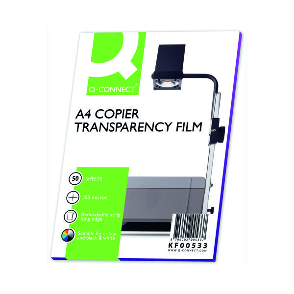 Q-Connect Laser Copier OHP Film (50 Pack) KF00533