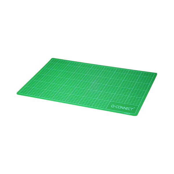 Q-Connect Cutting Mat Non-Slip PVC A2 Green KF01137