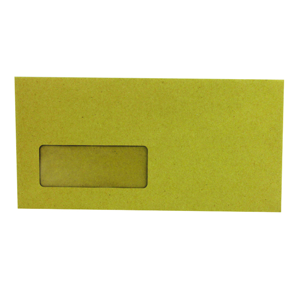 Q-Connect DL Envelopes Wallet Window Gummed 70gsm Manilla (Pack of 1000) KF3423