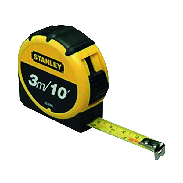 Stanley Retractable Tape Measure with Belt Clip 3 Metre 0-30-686