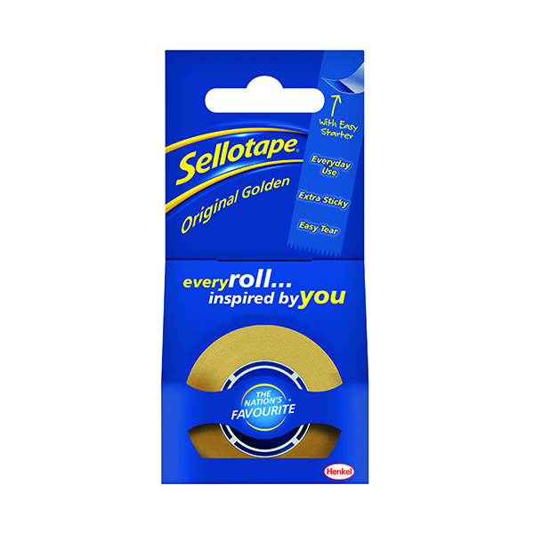 Sellotape Original Golden Tape 18mm x 25m (8 Pack) 1569069