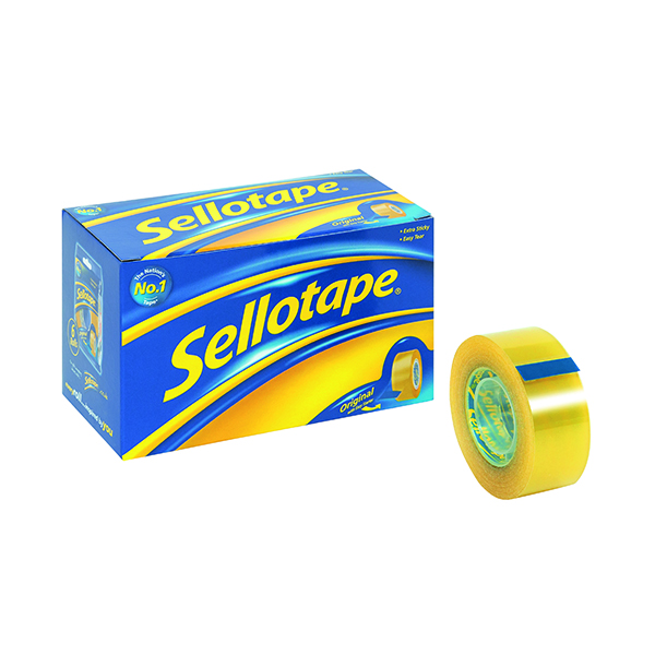Sellotape Original Golden Tape 24mmx33m (6 Pack) 1443254