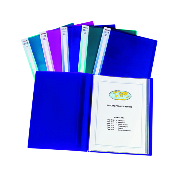Snopake Display Book 24 Pocket A3 Electra Assorted (Pack of 5) 14103