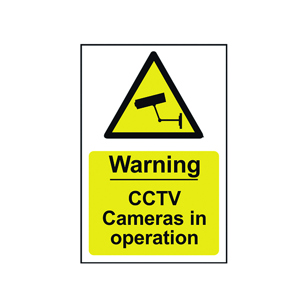 Spectrum Industrial Warning CCTV Cameras In Op S/A PVC Sign 200x300mm 1311