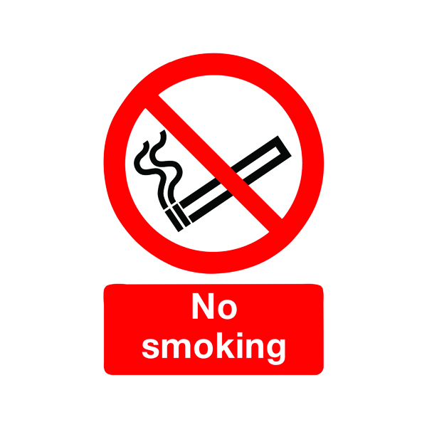 Safety Sign No Smoking A4 PVC ML02079R