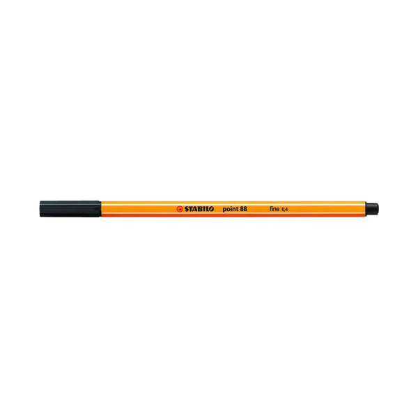 Stabilo Point 88 Fineliner Pen Black (Pack of 10) 88/46
