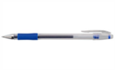 Hainenko Value Gel Stick Pen Rubber Grip 0.7mm Blue (PK10)