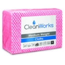 Medium Weight Hygiene Cloth Red pack of 50