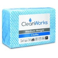 Medium Weight Hygiene Cloth Blue pack of 50