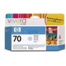 Original HP No70 Light Cyan Ink Cartridge