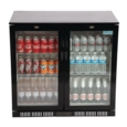 Polar G-Series Back Bar Cooler with Double Hinged Doors Black