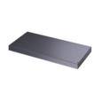 Plain steel shelf internal fitment for systems storage - graphite grey