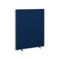 Floor standing fabric screen 1500mm high x 1200mm wide - blue