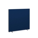 Floor standing fabric screen 1500mm high x 1600mm wide - blue