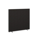 Floor standing fabric screen 1500mm high x 1600mm wide - charcoal