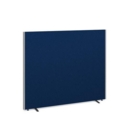 Floor standing fabric screen 1500mm high x 1800mm wide - blue