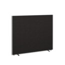 Floor standing fabric screen 1500mm high x 1800mm wide - charcoal
