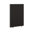 Floor standing fabric screen 1800mm high x 1200mm wide - charcoal