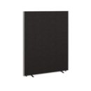 Floor standing fabric screen 1800mm high x 1400mm wide - charcoal