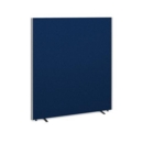 Floor standing fabric screen 1800mm high x 1600mm wide - blue