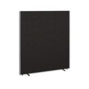 Floor standing fabric screen 1800mm high x 1600mm wide - charcoal