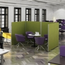 Floor standing fabric screen 1800mm high x 1600mm wide - charcoal