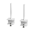 Fabric screen brackets for single desks or runs of Adapt and Fuze single desks (pair) - white