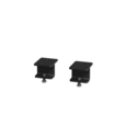 Glazed screen brackets for single Adapt and Fuze desks or runs of single desks (pair) - black