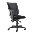 Altino 2 lever high mesh back operators chair with no arms - black
