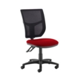 Altino 2 lever high mesh back operators chair with no arms - Panama Red