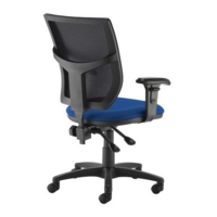 Altino 2 lever high mesh back operators chair with adjustable arms - blue