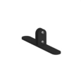 Acrylic free-standing desktop screen bracket - black (single)