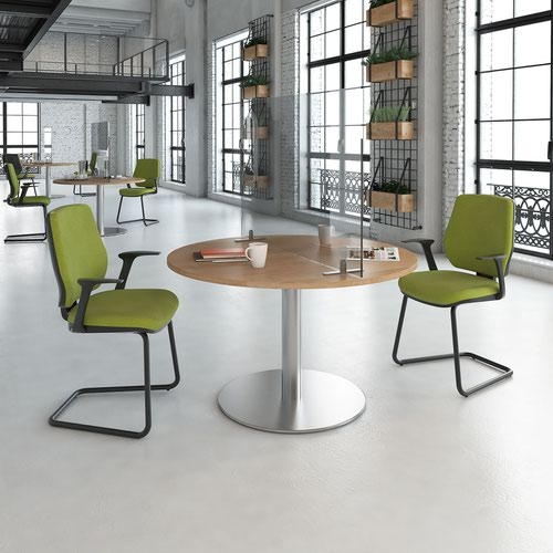 Acrylic free-standing desktop screen bracket - black (single)