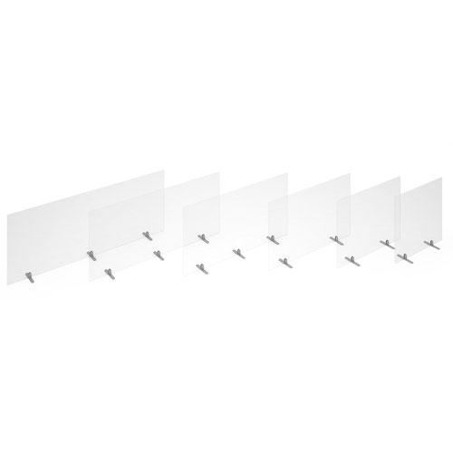 Acrylic free-standing desktop screen bracket - black (single)