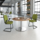 Acrylic free-standing desktop screen bracket - white (single)