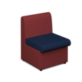 Alto modular reception seating with no arms - maturity blue seat with extent red back
