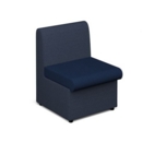 Alto modular reception seating with no arms - maturity blue seat with range blue back