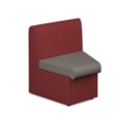 Alto modular reception seating concave with no arms - forecast grey seat with extent red back