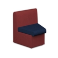 Alto modular reception seating concave with no arms - maturity blue seat with extent red back