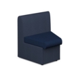 Alto modular reception seating concave with no arms - maturity blue seat with range blue back
