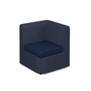 Alto modular reception seating corner unit - maturity blue seat with range blue back