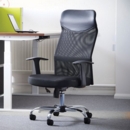 Aurora high back mesh operators chair - black